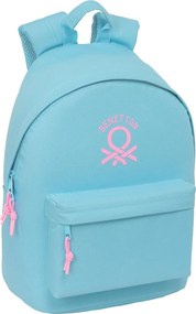 Σχολική Τσάντα Benetton benetton basics Celeste 31 x 41 x 16 cm