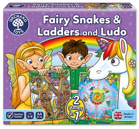 Fairy Snakes + Ladders and Ludo Board Game Orchard Toys