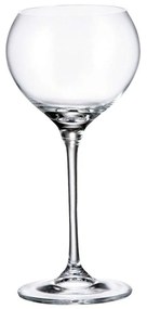 Ποτήρι Κρασιού Κολωνάτο Carduelis CTB01F06340 340ml Κρυστάλλινο Clear Βοημίας Κρύσταλλο