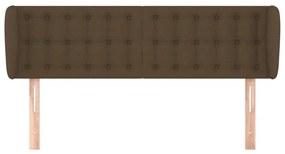 Κεφαλάρι με Πτερύγια Σκούρο Καφέ 147 x 23 x 78/88εκ. Υφασμάτινο 3117579