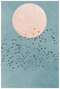 Εκτύπωση τέχνης Kubistika - Fly away, (40 x 60 cm)
