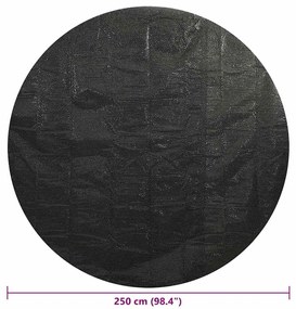 vidaXL Κάλυμμα Πισίνας Μαύρο 250 εκ. από Πολυαιθυλένιο