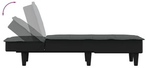 vidaXL Ανάκλιντρο Σκούρο Γκρι Υφασμάτινο