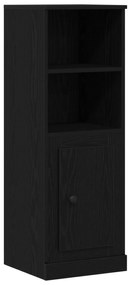 vidaXL Υψηλός ντουλάπι Μαύρη Δρυς 132x35,5x103,5 εκ Επεξεργασμένο Ξύλο