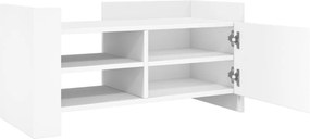 vidaXL Έπιπλο Τηλεόρασης Λευκό 80x35x40 εκ. Επεξεργασμένο Ξύλο