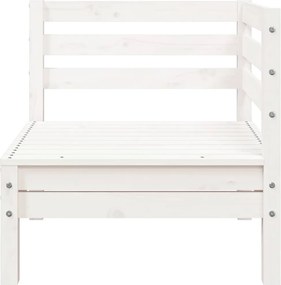 vidaXL Garden Lounge Set 3-θέσια Λευκό πεύκο Solid pine wood