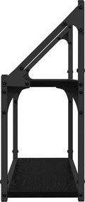 vidaXL Ράφι Τοίχου Επιτοίχιο Μαύρη δρυς 60 x 21 x 51 cm