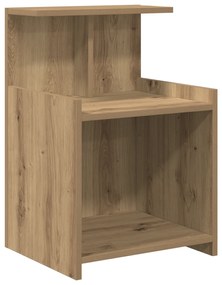 vidaXL Κομοδίνα  2 τεμ Καρυδιά 40x35x60 εκ. Επεξεργασμένο ξύλο
