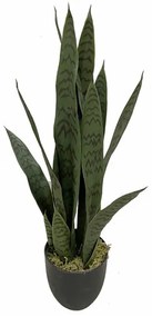Τεχνητό Φυτό Σανσεβιέρα  σε πλαστική Γλάστρα 63 εκ