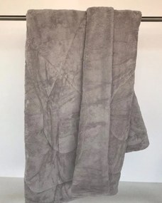 Βελουτέ Αφράτο Γούνινο Κουβερτοπάπλωμα Verno Υπέρδιπλη (220x240cm) Γκρι