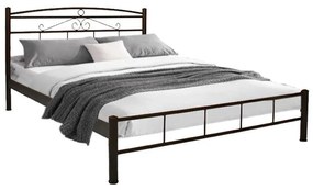 Κρεβάτι Μεταλλικό Annabelle Μαύρο, 160x190 εκ.
