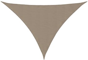 vidaXL Πανί Σκίασης Τρίγωνο Taupe 4 x 5 x 5 μ. από Ύφασμα Oxford