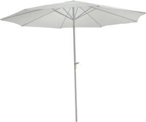 Ομπρέλα επαγγελματική Frow pakoworld λευκό αλουμίνιο-μπεζ ύφασμα Φ3m