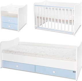 BED COMBO 172/72 WHITE/BABY BLUE
