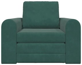 vidaXL Καναπές Κρεβάτι 2 σε 1 Σκούρο Πράσινο 98x71x83 εκ. Βελούδινος