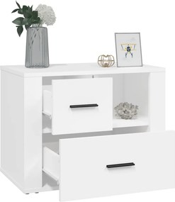 vidaXL Κομοδίνο Λευκό 60 x 36 x 45 εκ. από Επεξεργασμένο Ξύλο