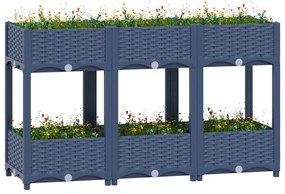 vidaXL Ζαρντινιέρα 120 x 40 x 71 εκ. από Πολυπροπυλένιο