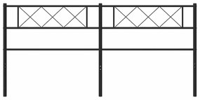 vidaXL Κεφαλάρι Μαύρο 180 εκ. Μεταλλικό