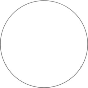 vidaXL Δακτύλιος γλάστρας 5 τμχ. Ασημί 80 x 80 x 20 cm