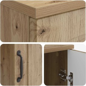 vidaXL Γραφείο Artisan Δρυς Επεξεργασμένο Ξύλο 142,5 x 50 x 75 εκ.
