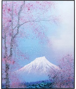 Πίνακας Βουνό Fuji Μπλε  120x5x100εκ