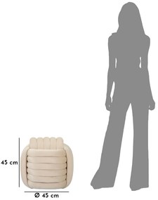 Σκαμπό Μπεζ SOFTY 45x45