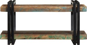 vidaXL Ράφι τοίχου Πολύχρωμο μασίφ ξύλο αναγεννημένο