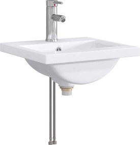 vidaXL Λεκάνη μπάνιου Χρωμέ 42 x 40 x 16,5 εκ Μέταλλο