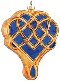 Χριστουγεννιάτικο Στολίδι 23654 10,5x3x14cm Gold-Blue