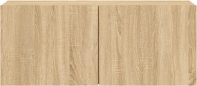 vidaXL Ντουλάπι Τοίχου Τηλεόρασης Sonoma Δρυς 100 x 30 x 41 εκ.