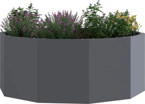 vidaXL Γλάστρα Ανθρακί 90 x 90 x 35 εκ Ατσάλι