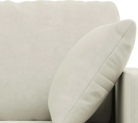 vidaXL Σετ Καναπέ 2 pcs Κρεμ 198 x 78 x 80 εκ Βελούδο