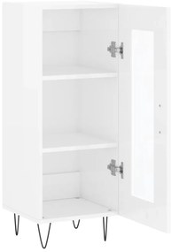 vidaXL Ντουλάπι Γυαλιστερό Λευκό 34,5x34x90 εκ. Επεξεργασμένο Ξύλο