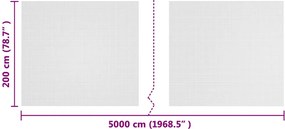 vidaXL Δίκτυο Έντομα Λευκό 2 x 50 m Πολυαιθυλένιο