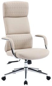 Καρέκλα γραφείου διευθυντή Bendona pu σε μπεζ απόχρωση 71x78x119-127εκ 71x78x119 εκ.