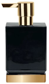 Δοχείο Κρεμοσάπουνου Roma 03195.004 Black-Gold Spirella Porcelain