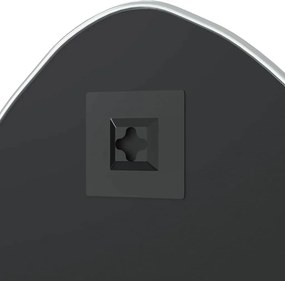 vidaXL Καθρέφτης Τοίχου Ασημί 60x50 εκ.