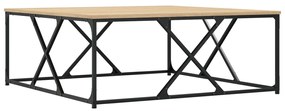 vidaXL Τραπεζάκι Σαλονιού Sonoma Δρυς 100x100x40 εκ Επεξεργασμένο Ξύλο