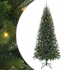 vidaXL Τεχνητό Χριστουγεννιάτικο Δέντρο Πράσινο 240 cm ΠΕ και PVC