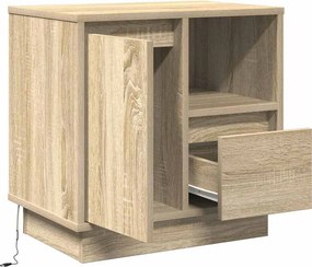 vidaXL Κομοδίνο 2 τμχ. Δρύς Sonoma 50 x 34,5 x 50 εκ.
