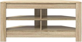 vidaXL ΓωνιακήΒάσηΤηλεόρασης Δρύς Sonoma 102 x 40,5 x 45 εκ
