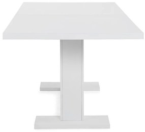 Τραπέζι Scandinavian Choice 524, Άσπρο, 75x90x180cm, Επιμήκυνση, Ινοσανίδες μέσης πυκνότητας