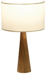 Επιτραπέζιο φωτιστικό Kalito pakoworld ivory-καφέ Φ24x45εκ