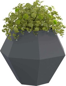 vidaXL Γλάστρα Ανθρακί 100 x 100 x 80 εκ Ατσάλι