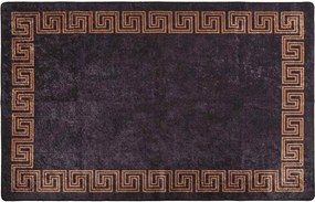 vidaXL Χαλί Πλενόμενο Μαύρο / Χρυσό 160 x 230 εκ.