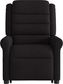 vidaXL Πολυθρόνα Ηλεκτρική Ανακλινόμενη με Ανύψωση Μαύρη Υφασμάτινη