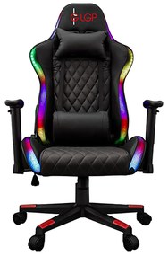LAMTECH RGB GAMING CHAIR WITH REMOTE CONTROL 'THUNDERBOLT'