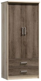 Ντουλάπα Ρούχων Olympus Castillo-Toro 81X57X183Cm 123-000021 Two Door Μελαμίνη