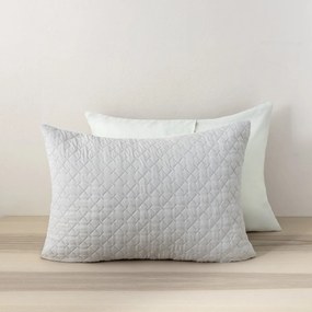 Ζεύγος Μαξιλαροθήκες Καπιτονέ (52x72) Nima Arden Grey/Mint