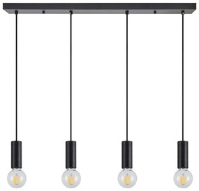 Φωτιστικό Οροφής Πολύφωτο Homelighting Adept Tube 77-8482 Black